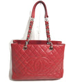 Chanel Red Leather Tote Bag (Pre-Owned)