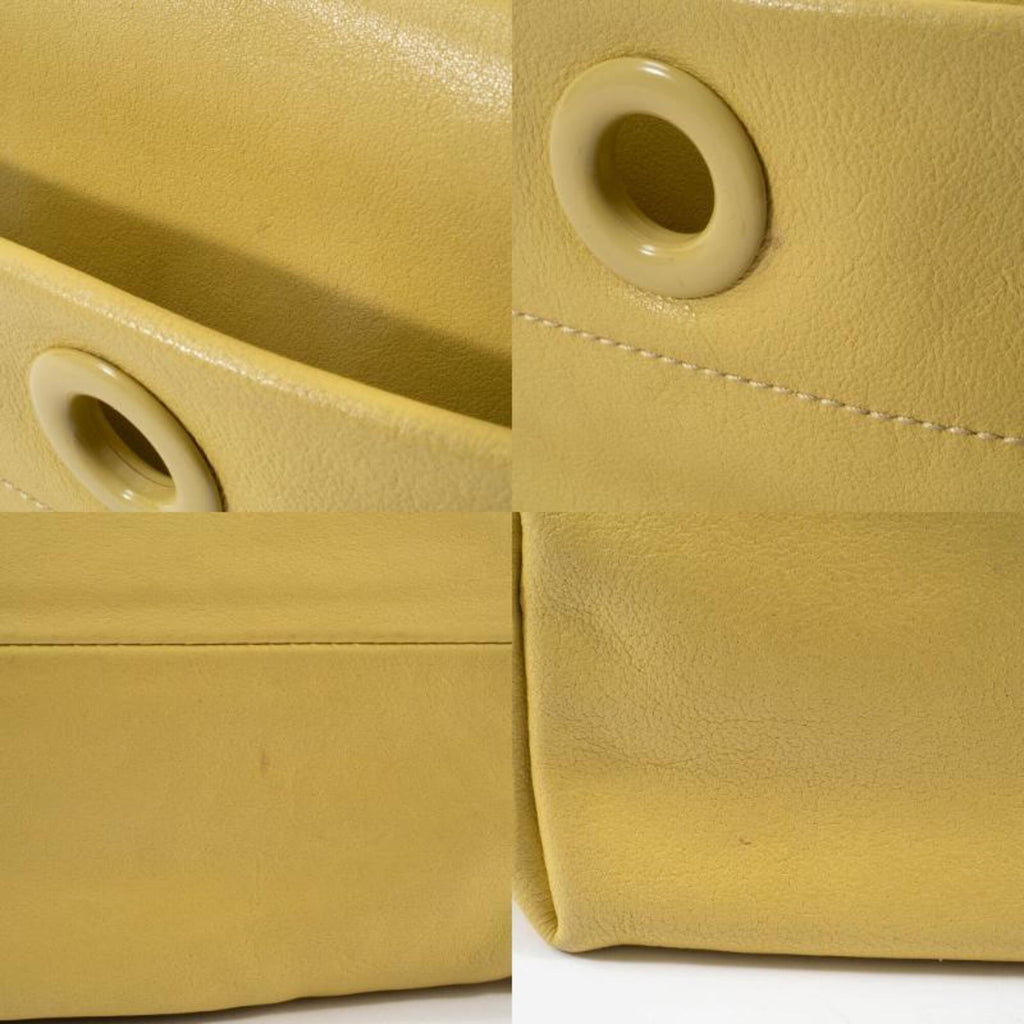 Bottega Veneta Yellow Leather Handbag (Pre-Owned)