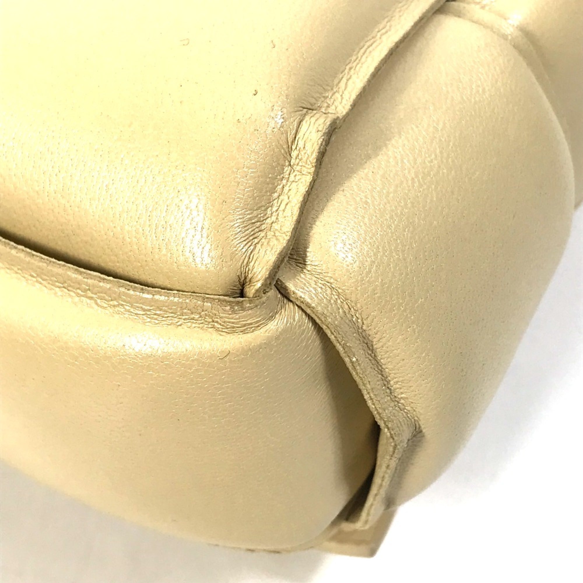 Bottega Veneta Beige Leather Shoulder Bag (Pre-Owned)