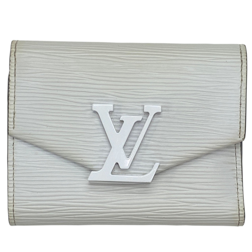 Louis Vuitton White Epi Leather Coin Purse/Coin Case (Pre-Owned)