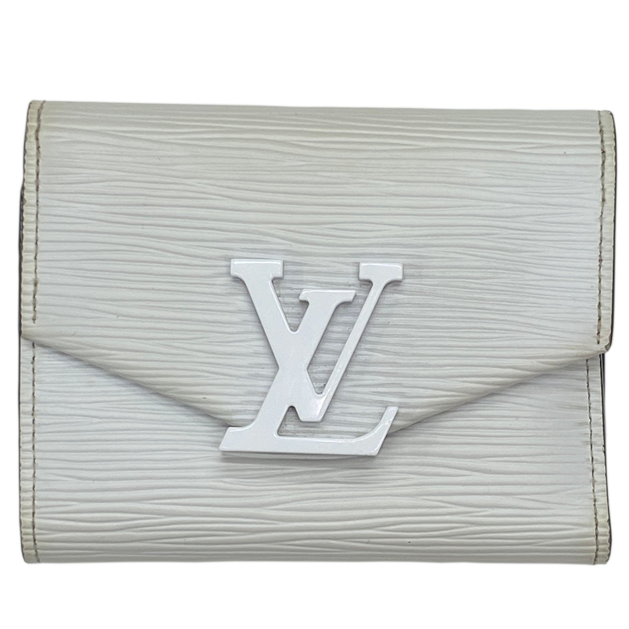Louis Vuitton White Epi Leather Coin Purse/Coin Case (Pre-Owned)