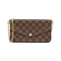 Louis Vuitton Damier Ebene Coated Canvas Pochette Shoulder Bag (Pre-Owned)