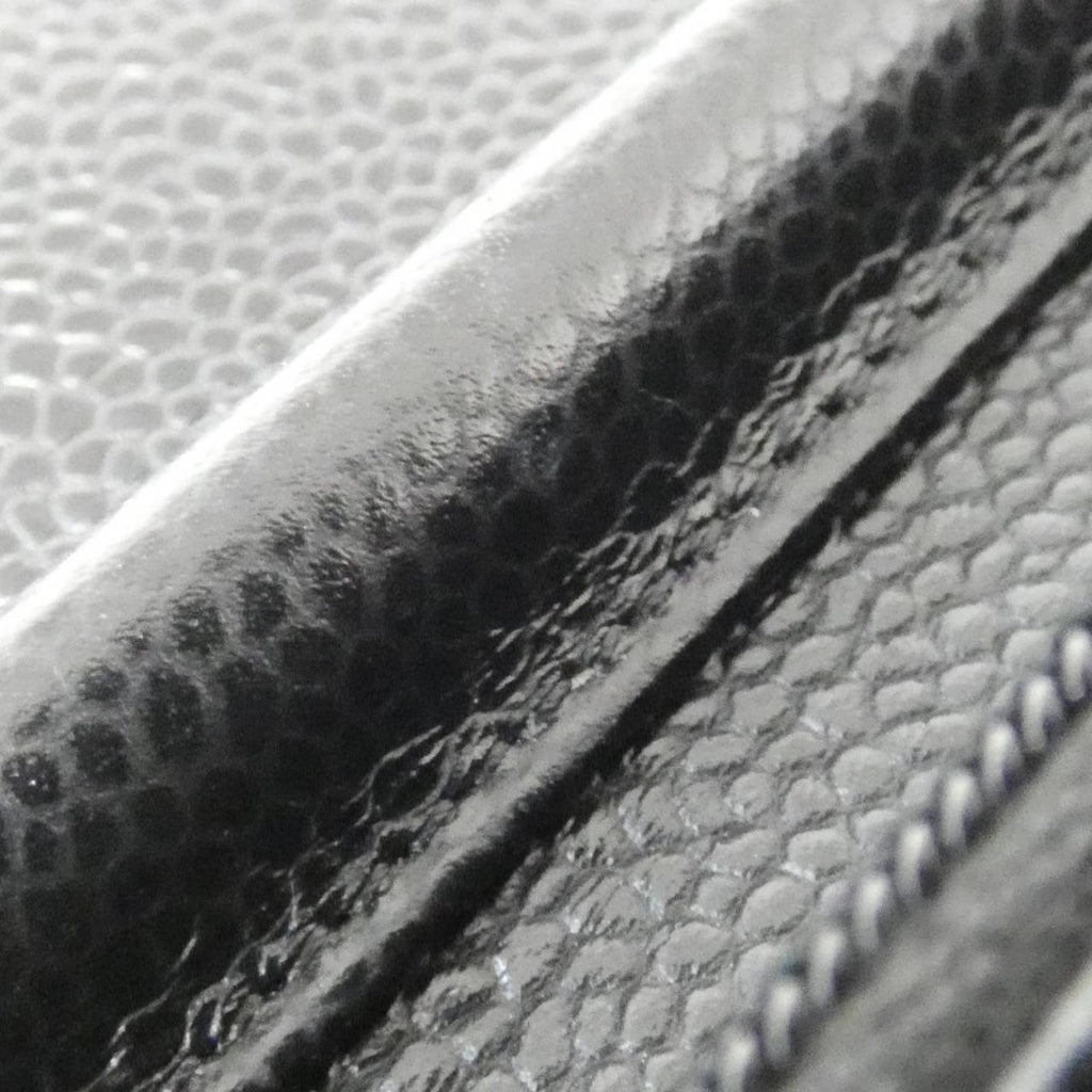 Chanel Black Bordeaux Grained Calfskin Chain/Shoulder Wallet (Pre-Owned)
