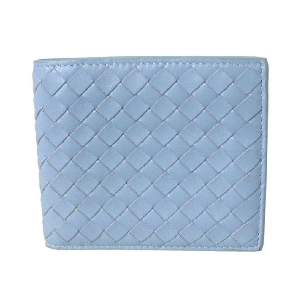 Bottega Veneta Intrecciato Light Blue Wallet (Bi-Fold) (Pre-Owned)