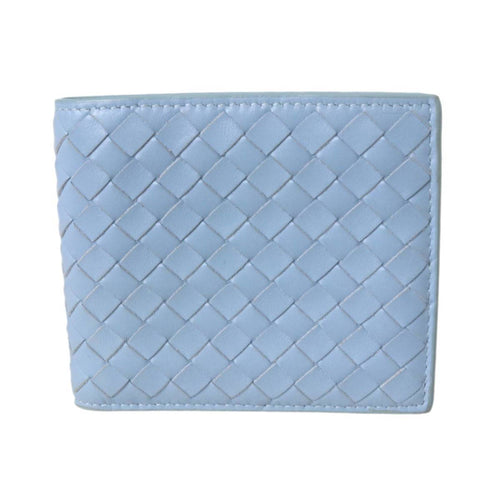 Bottega Veneta Intrecciato Light Blue Wallet (Bi-Fold) (Pre-Owned)