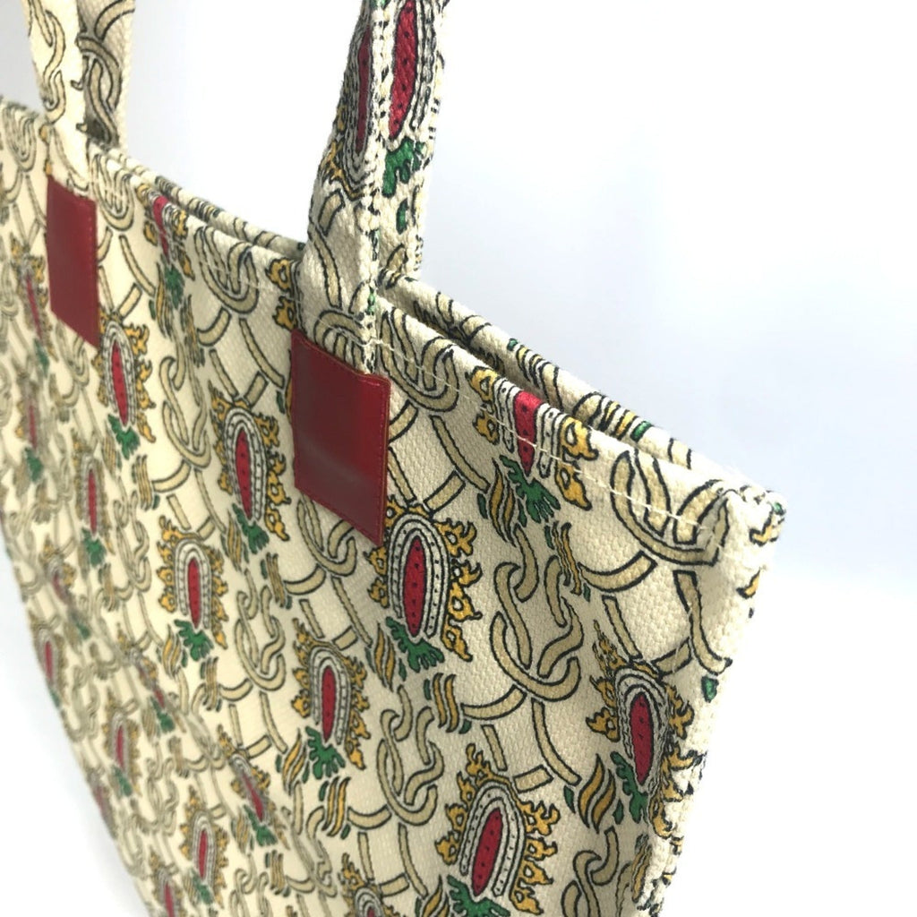 Gucci Multi-Color Canvas Shoulder Bag Tote Bag (Pre-Owned)