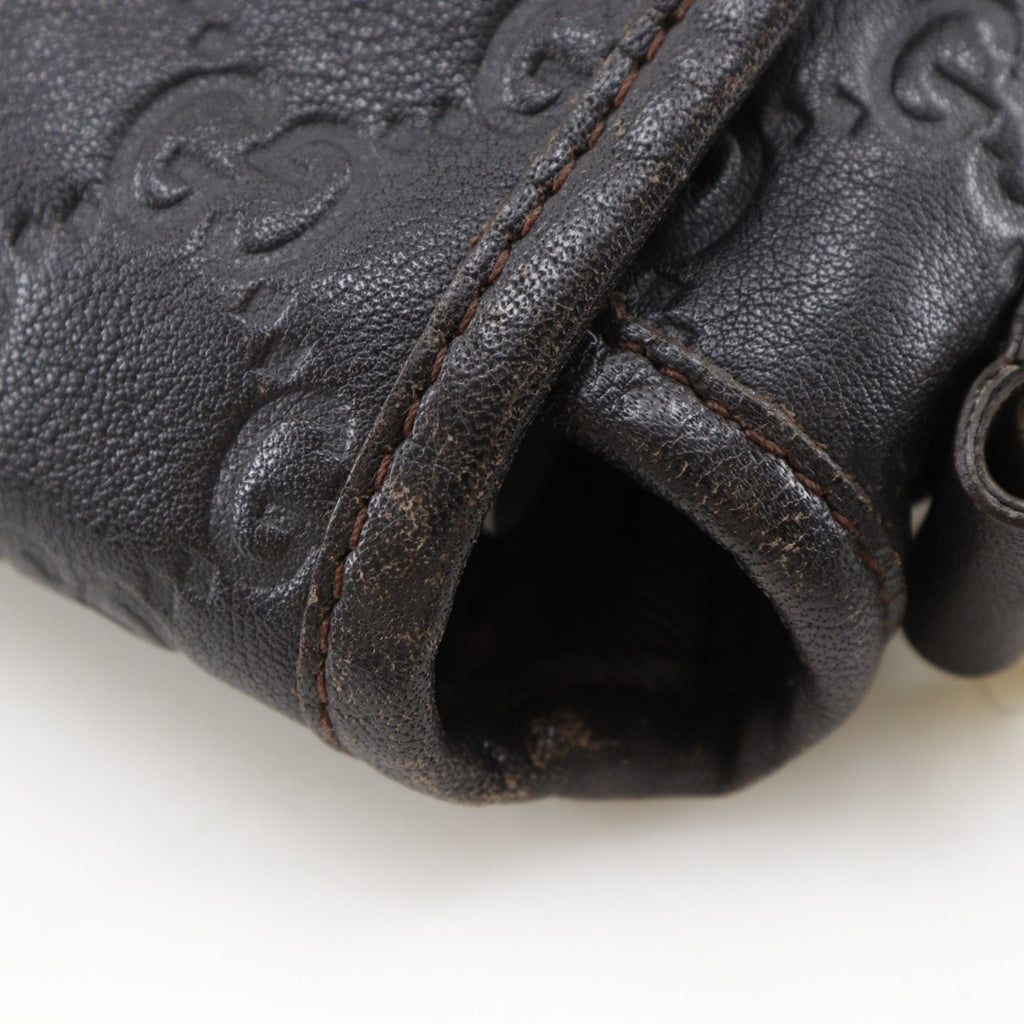 Gucci Brown Leather Shoulder Bag (Pre-Owned)