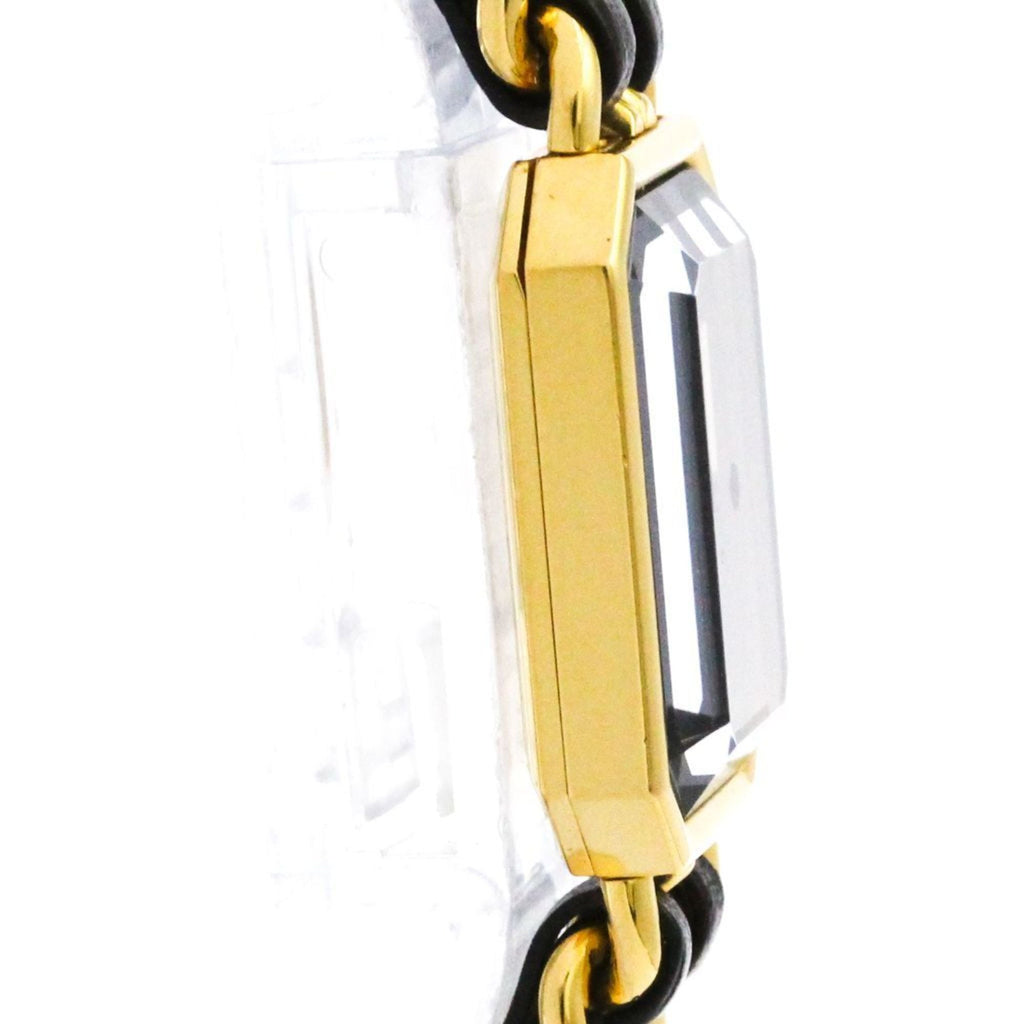 Chanel Premiere Rock Quartz Watch Plated Metal And Leather Watch (Pre-Owned)