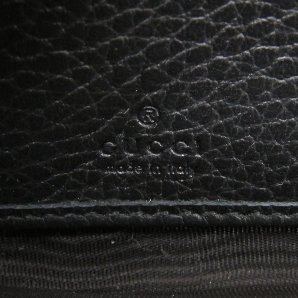 Gucci Black Leather Long Wallet (Bi-Fold) (Pre-Owned)