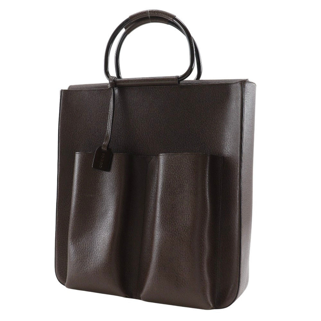Gucci Brown Leather Handbag (Pre-Owned)
