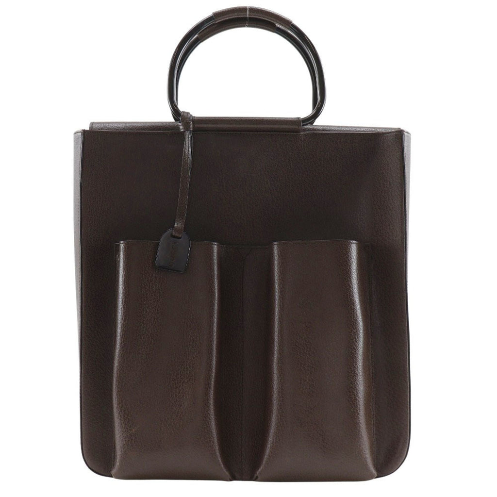 Gucci Brown Leather Handbag (Pre-Owned)