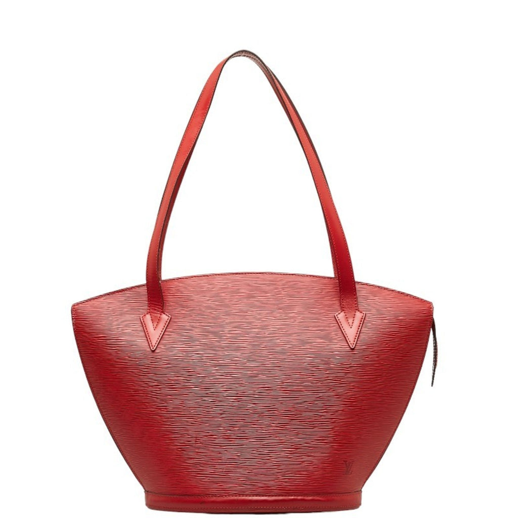 Louis Vuitton Castilian Red Leather Shoulder Bag Tote Bag (Pre-Owned)