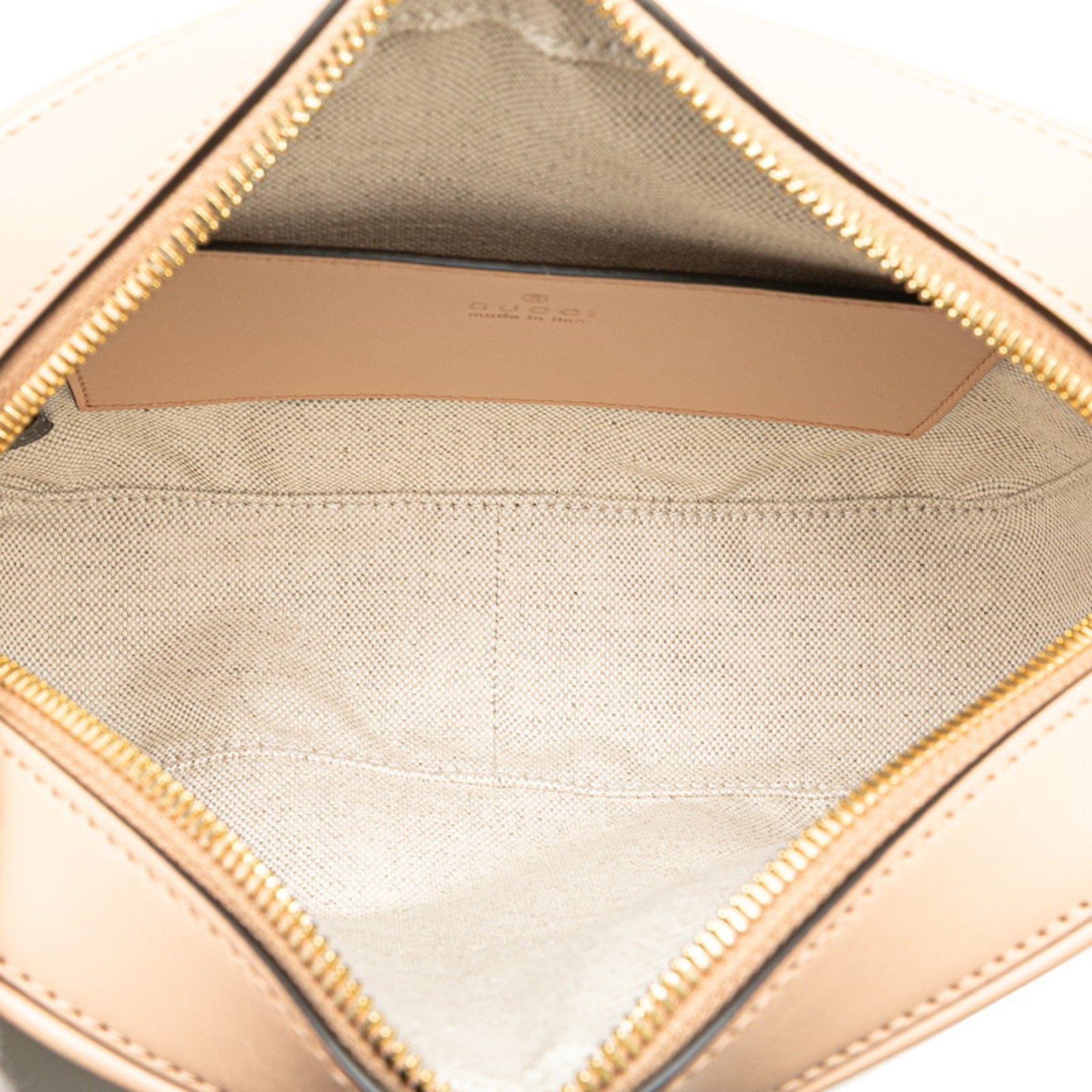 Gucci Beige Leather Shoulder Bag (Pre-Owned)