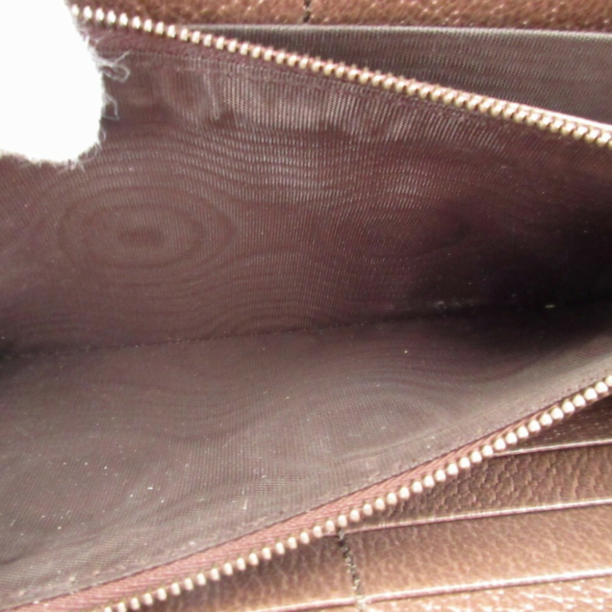Gucci Beige Brown Gg Supreme Leather Coin Purse/Coin Case (Pre-Owned)