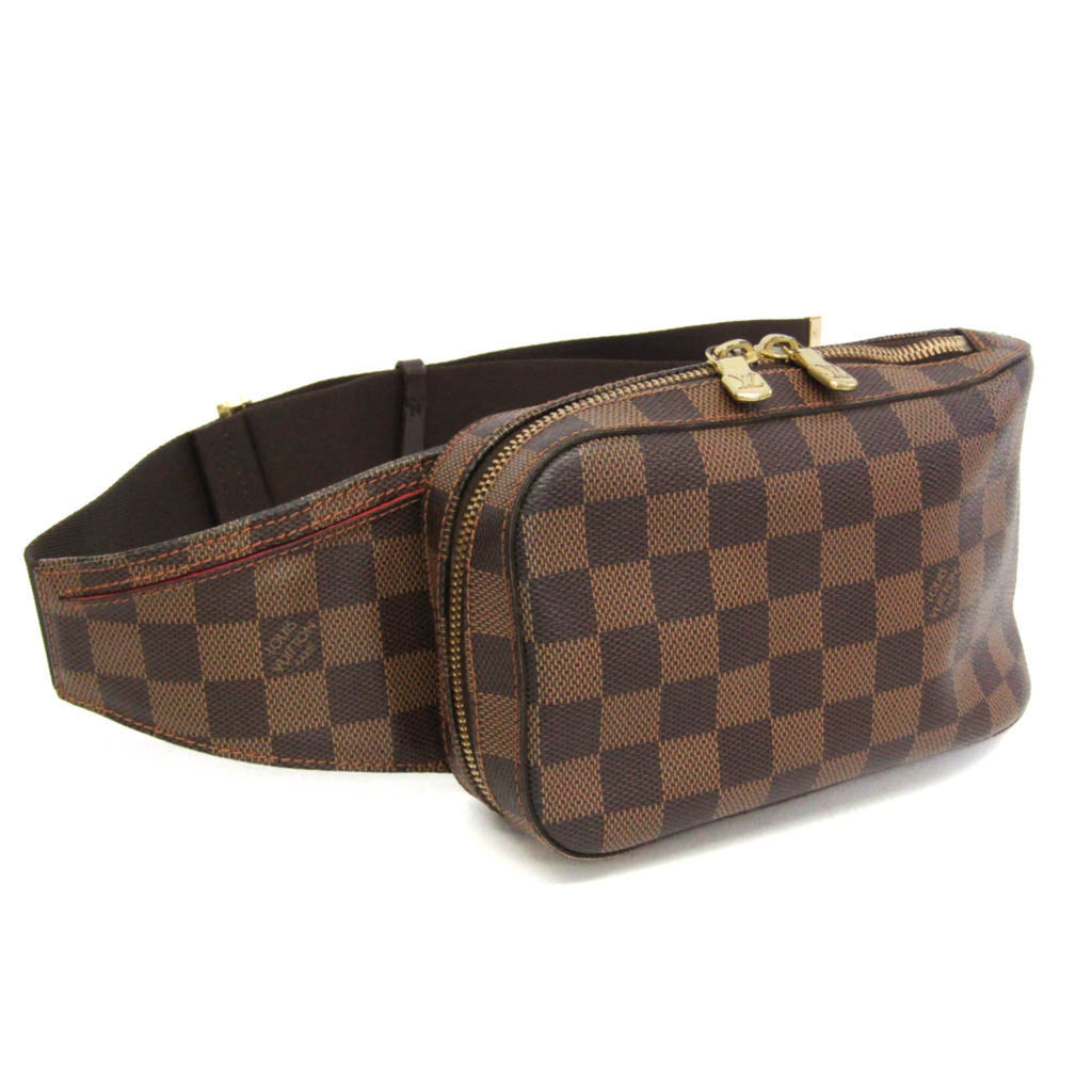 Louis Vuitton Geronimos Waist Bag Damier Brown Canvas Shoulder Bag Bag (Pre-Owned)
