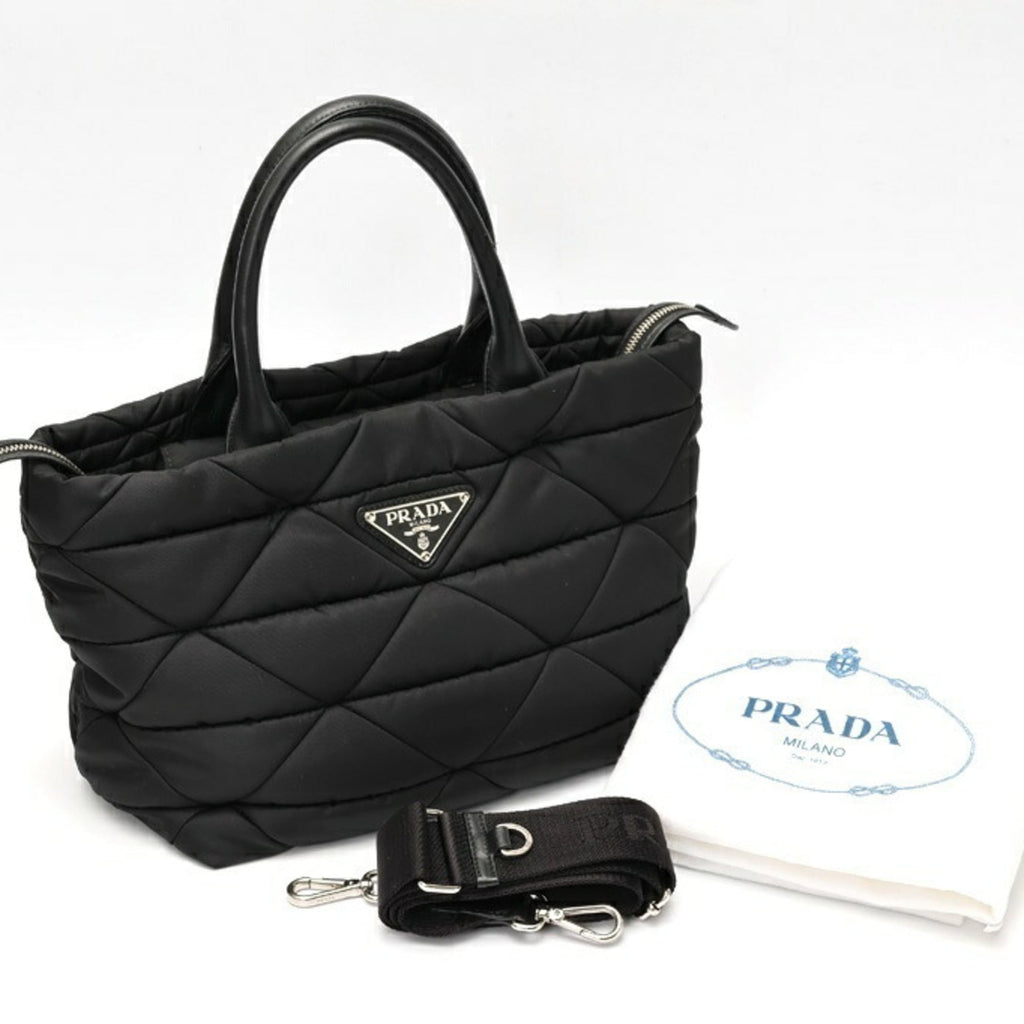 Prada Black Nylon Tote Bag (Pre-Owned)