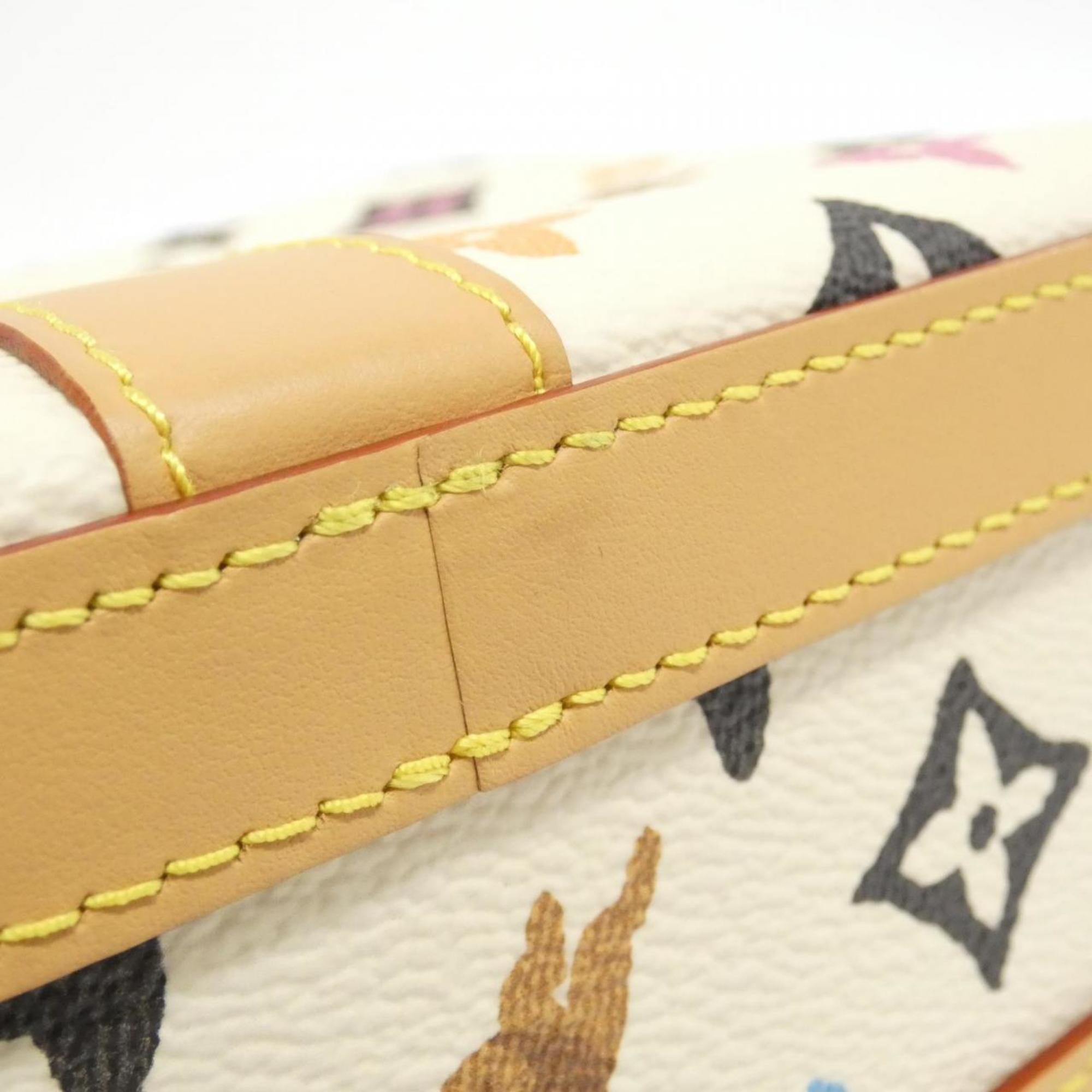 Louis Vuitton Ivory Multi-Color Vanilla Coated Canvas Shoulder Bag (Pre-Owned)