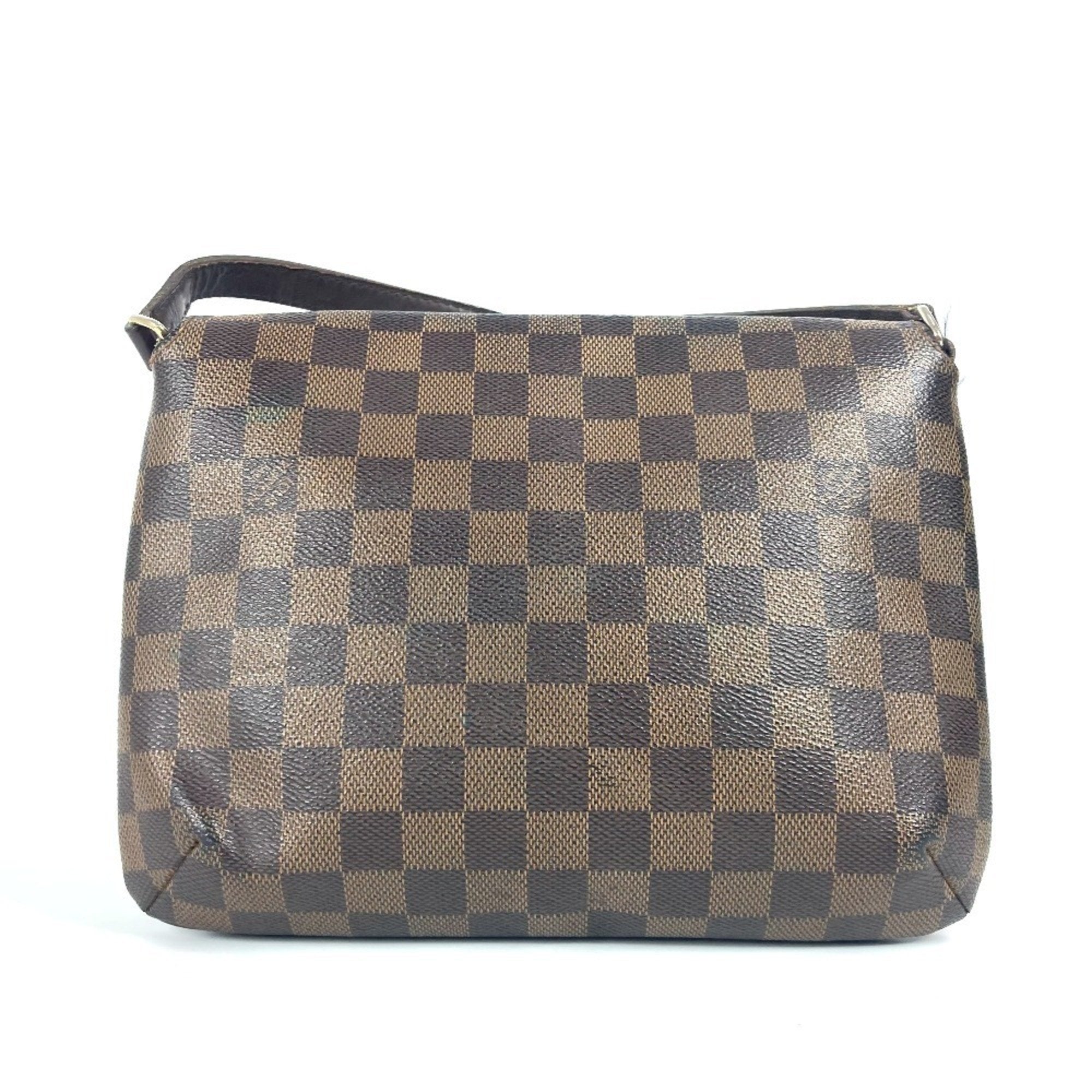 Louis Vuitton Brown Ebene Damier Canvas Pochette Shoulder Bag (Pre-Owned)