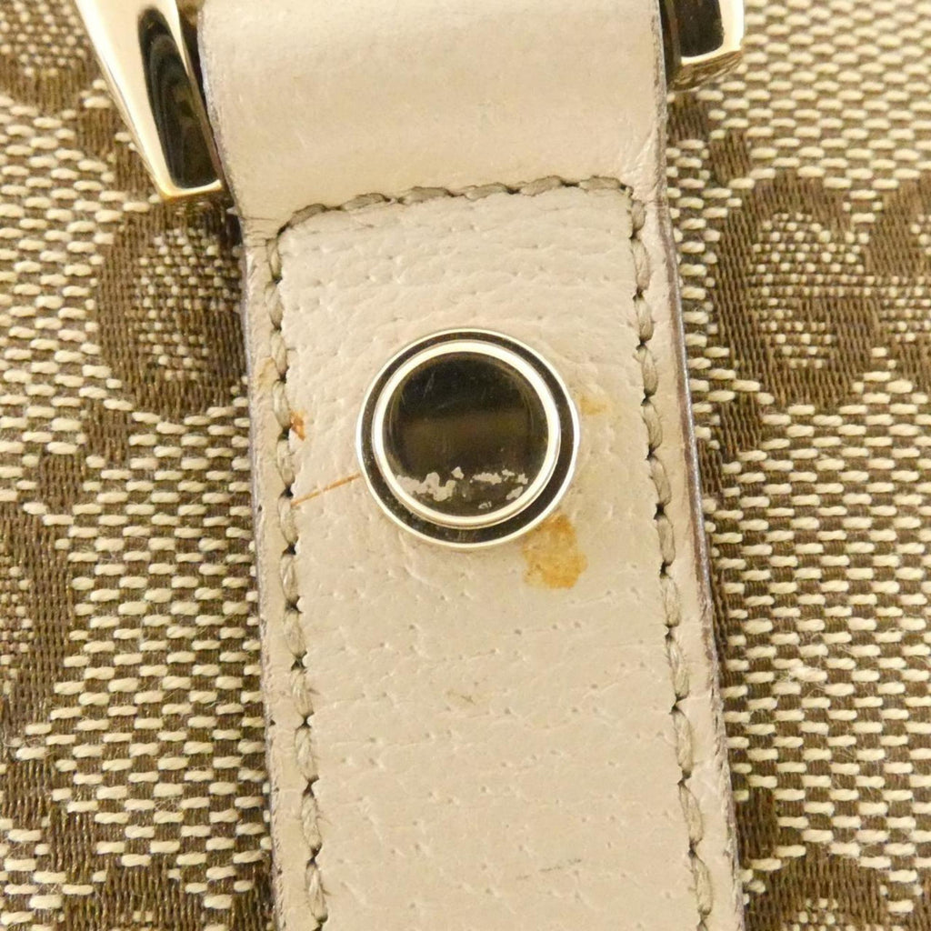 Gucci Gg Canvas Beige Ivory Gg Canvas Handbag (Pre-Owned)