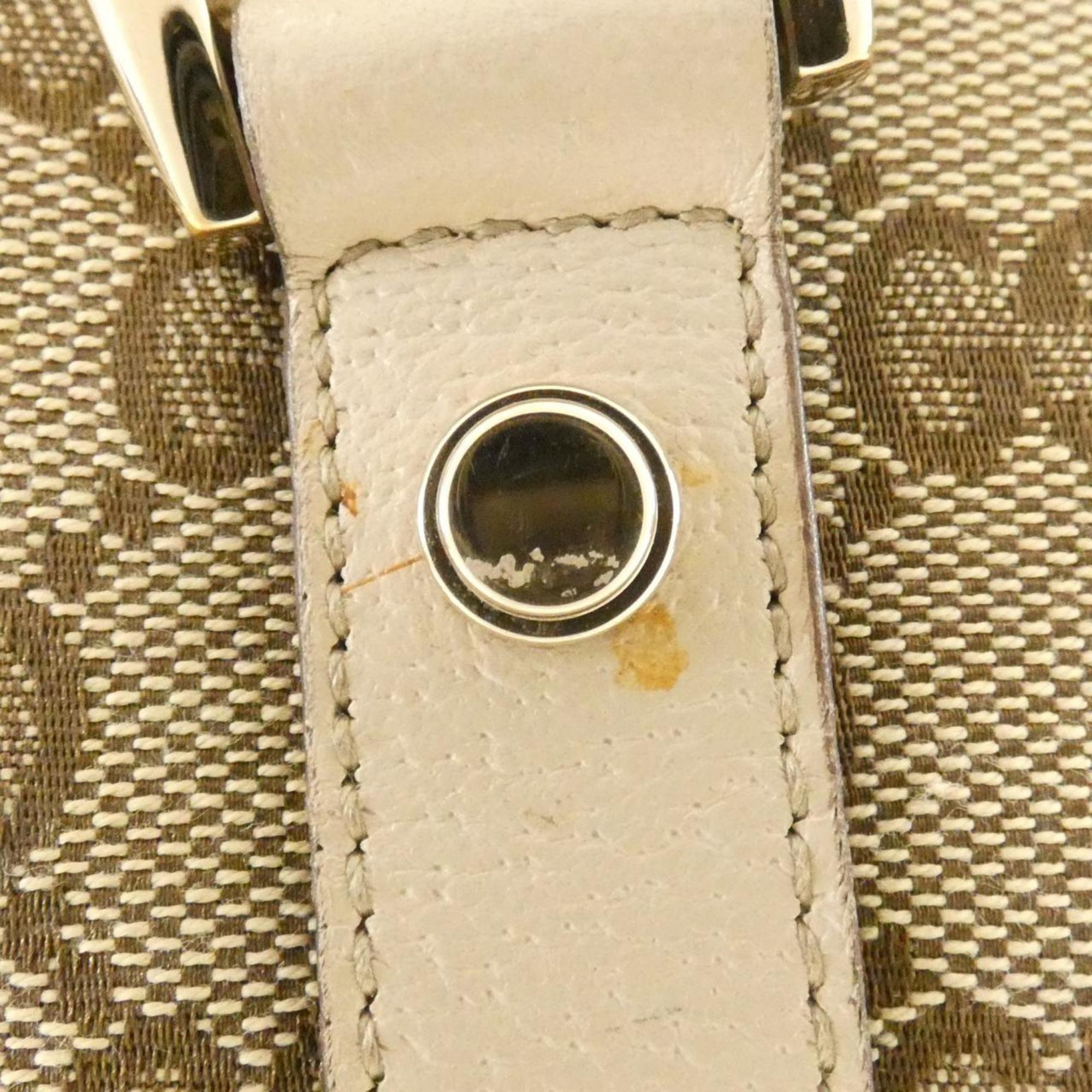 Gucci Gg Canvas Beige Ivory Gg Canvas Handbag (Pre-Owned)