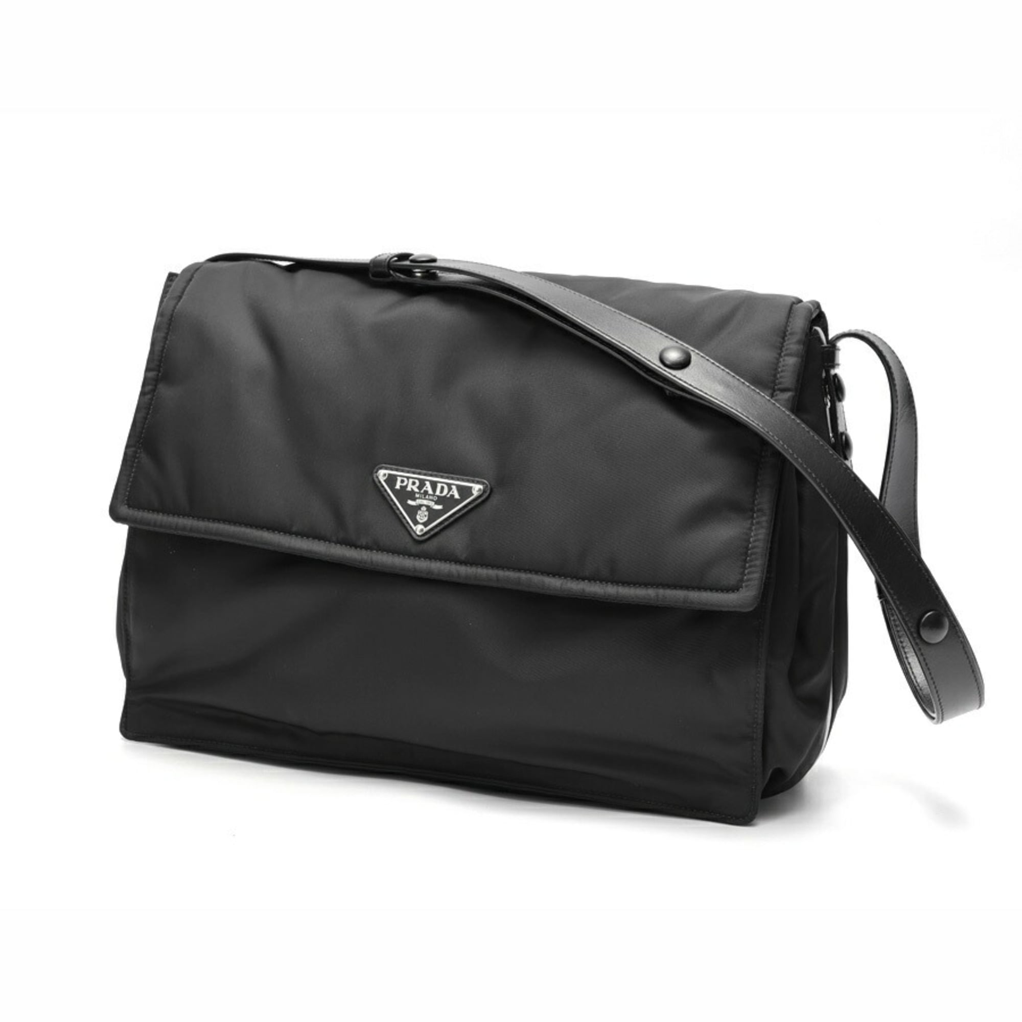Prada Black Nylon Shoulder Bag (Pre-Owned)