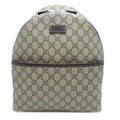 Gucci Brown Gg Supreme Leather Backpack (Pre-Owned)