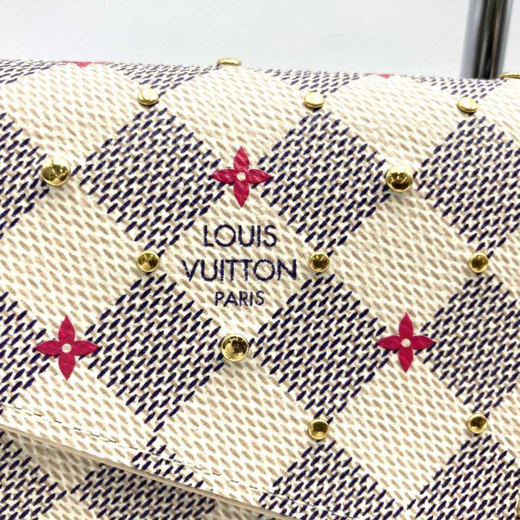 Louis Vuitton Damier Azur Beige Damier Azur Wallet (Bi-Fold) (Pre-Owned)