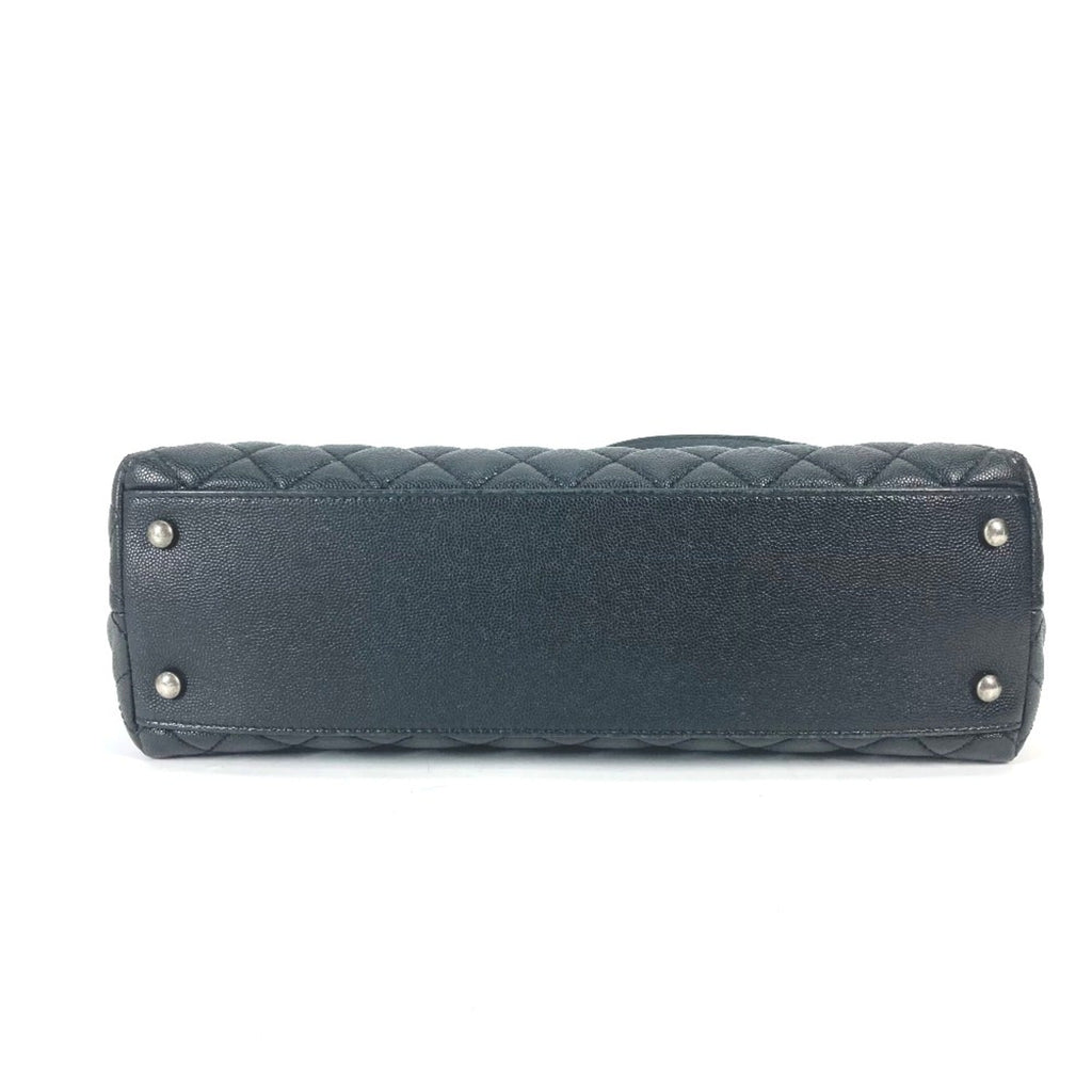 Chanel Black Leather Handbag (Pre-Owned)
