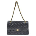 Chanel Black Leather Shoulder Bag (Pre-Owned)