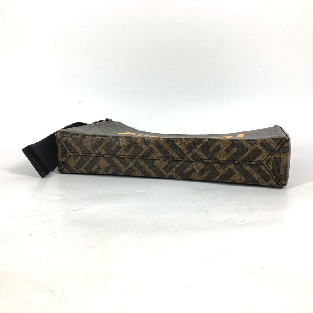 Fendi Brown Leather Clutch Bag (Pre-Owned)