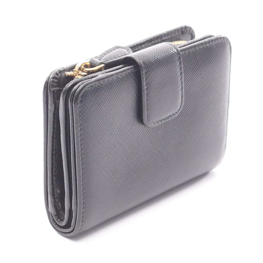 Prada Black Saffiano Wallet (Bi-Fold) (Pre-Owned)