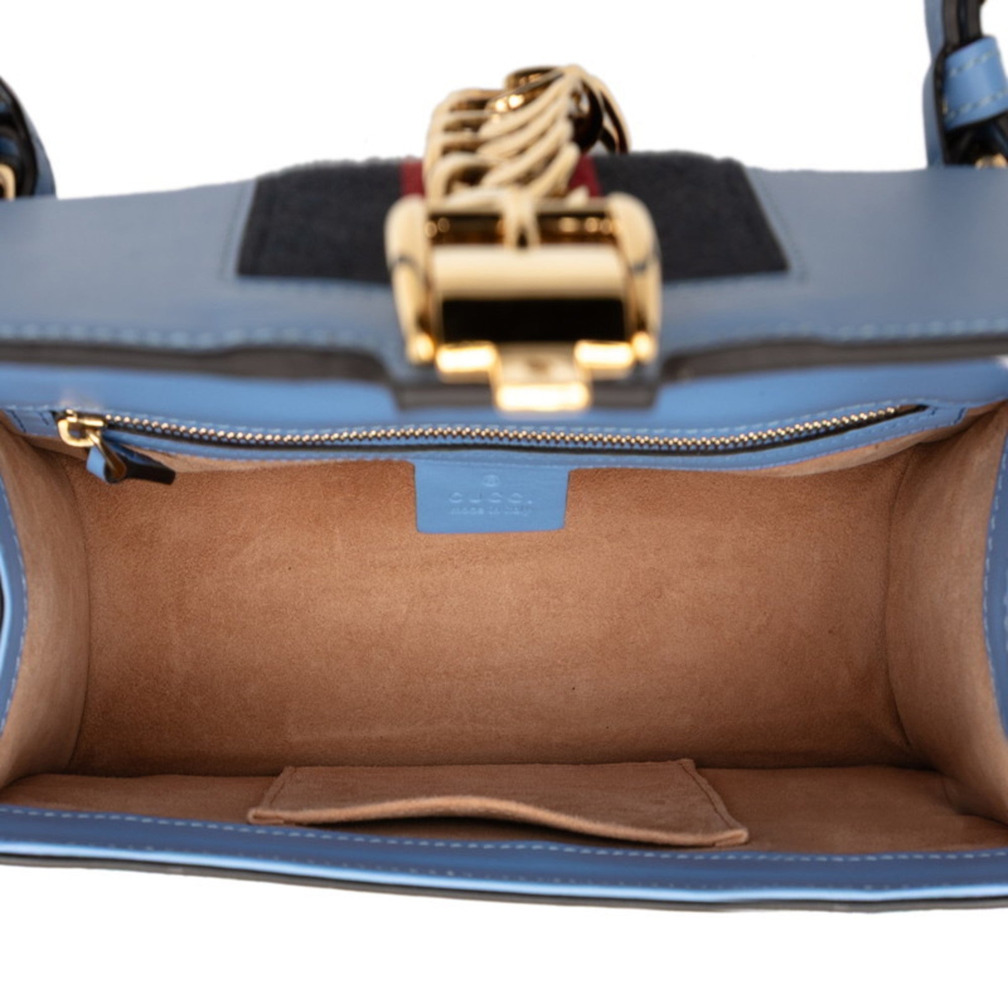 Gucci Blue Leather Shoulder Bag (Pre-Owned)