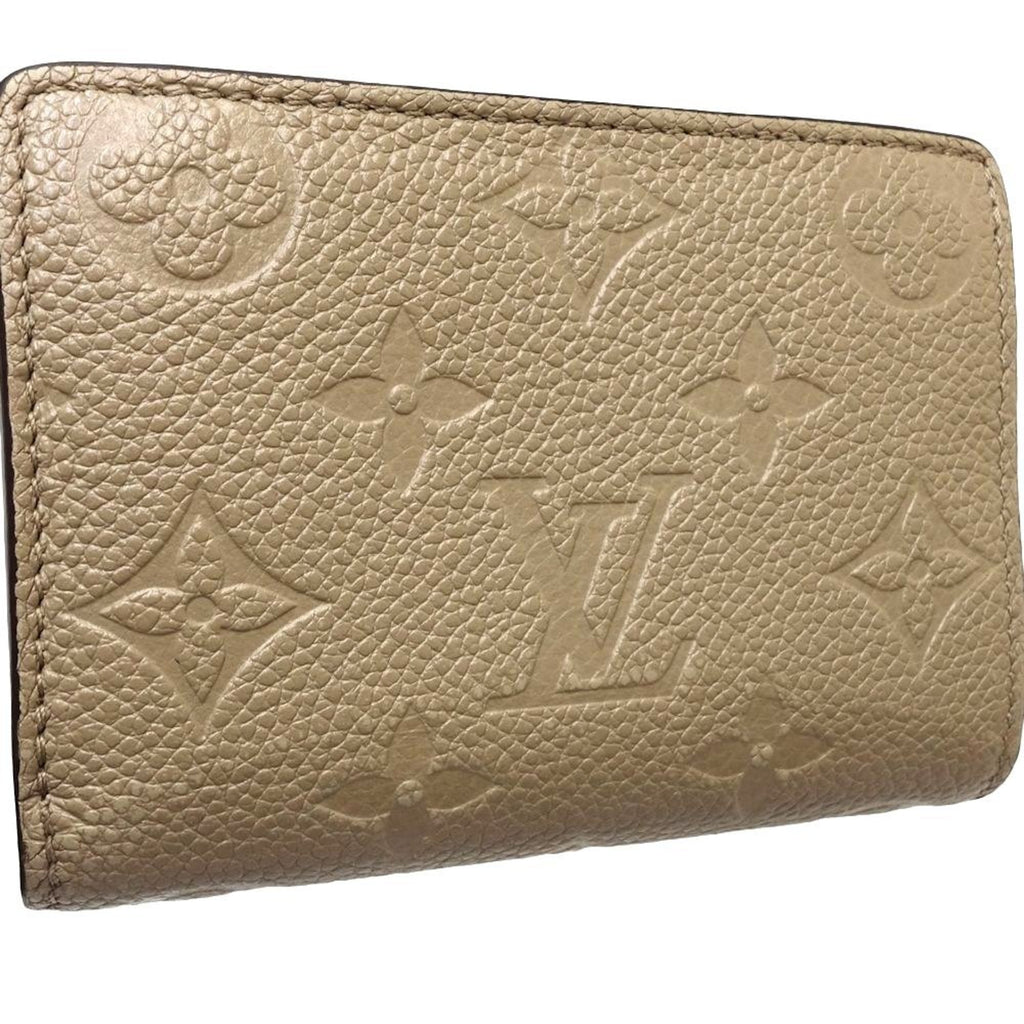 Louis Vuitton Tourterelle Leather Wallet (Bi-Fold) (Pre-Owned)