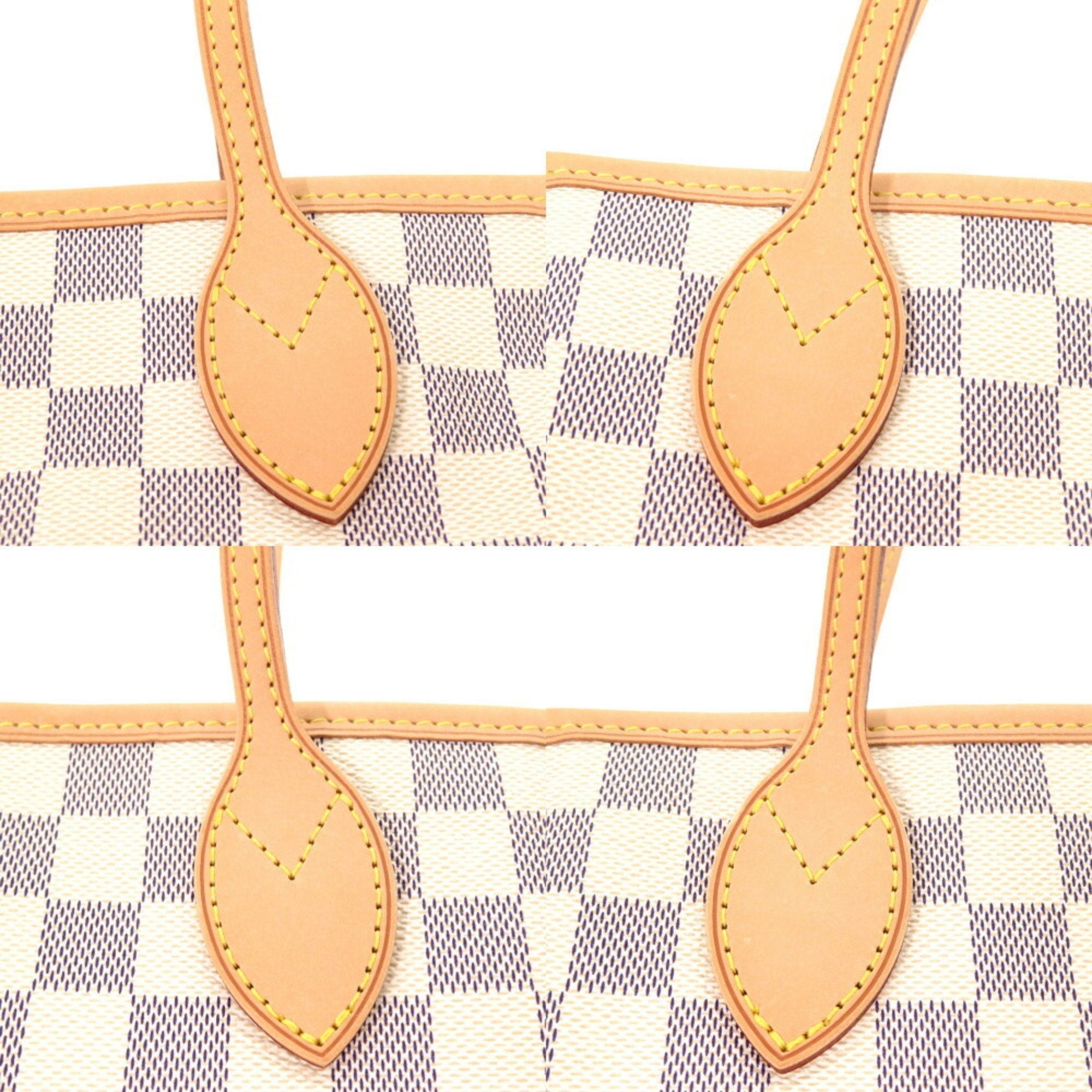 Louis Vuitton White Damier Azur Tote Bag (Pre-Owned)