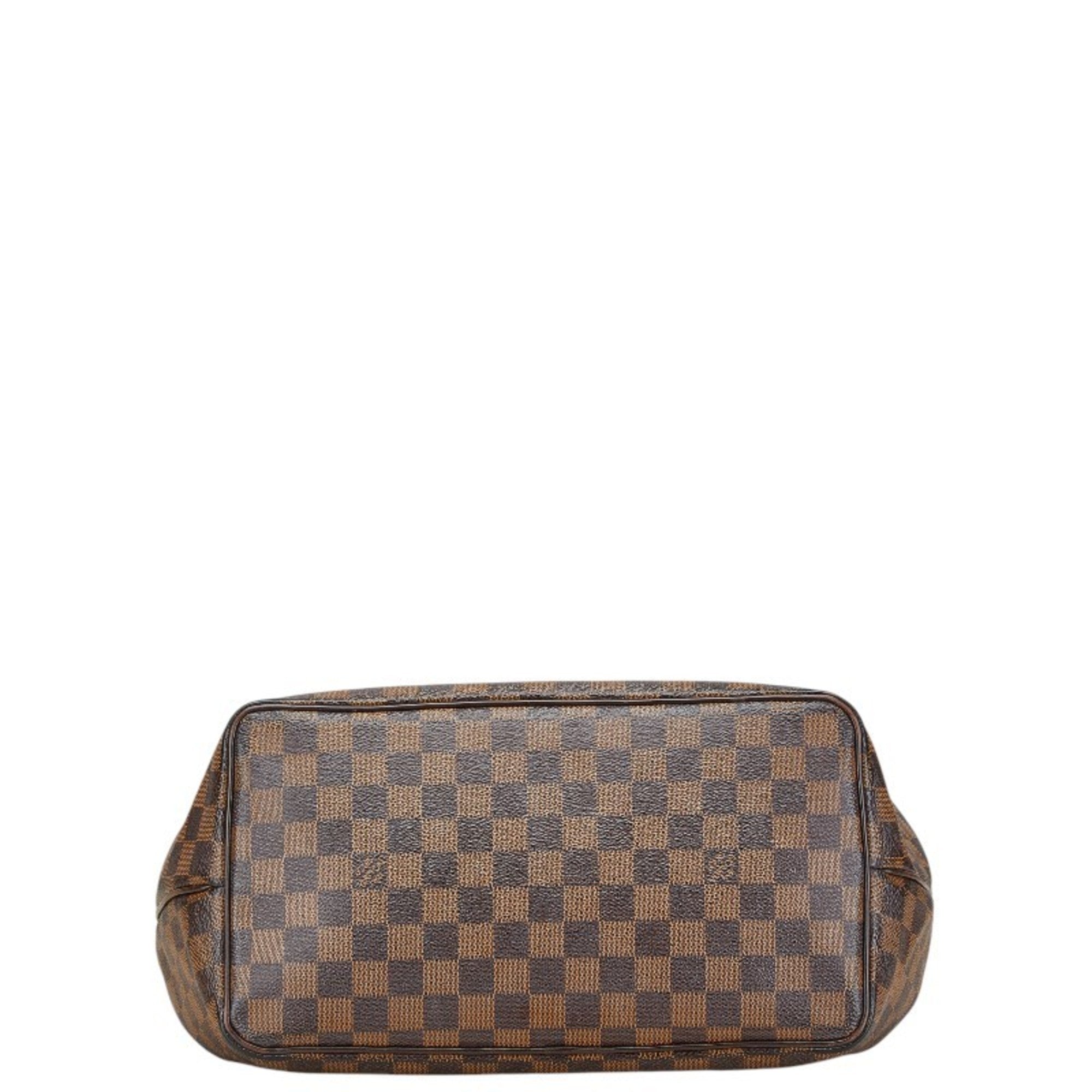 Louis Vuitton Brown Damier Canvas Pvc Leather Shoulder Bag Tote Bag (Pre-Owned)