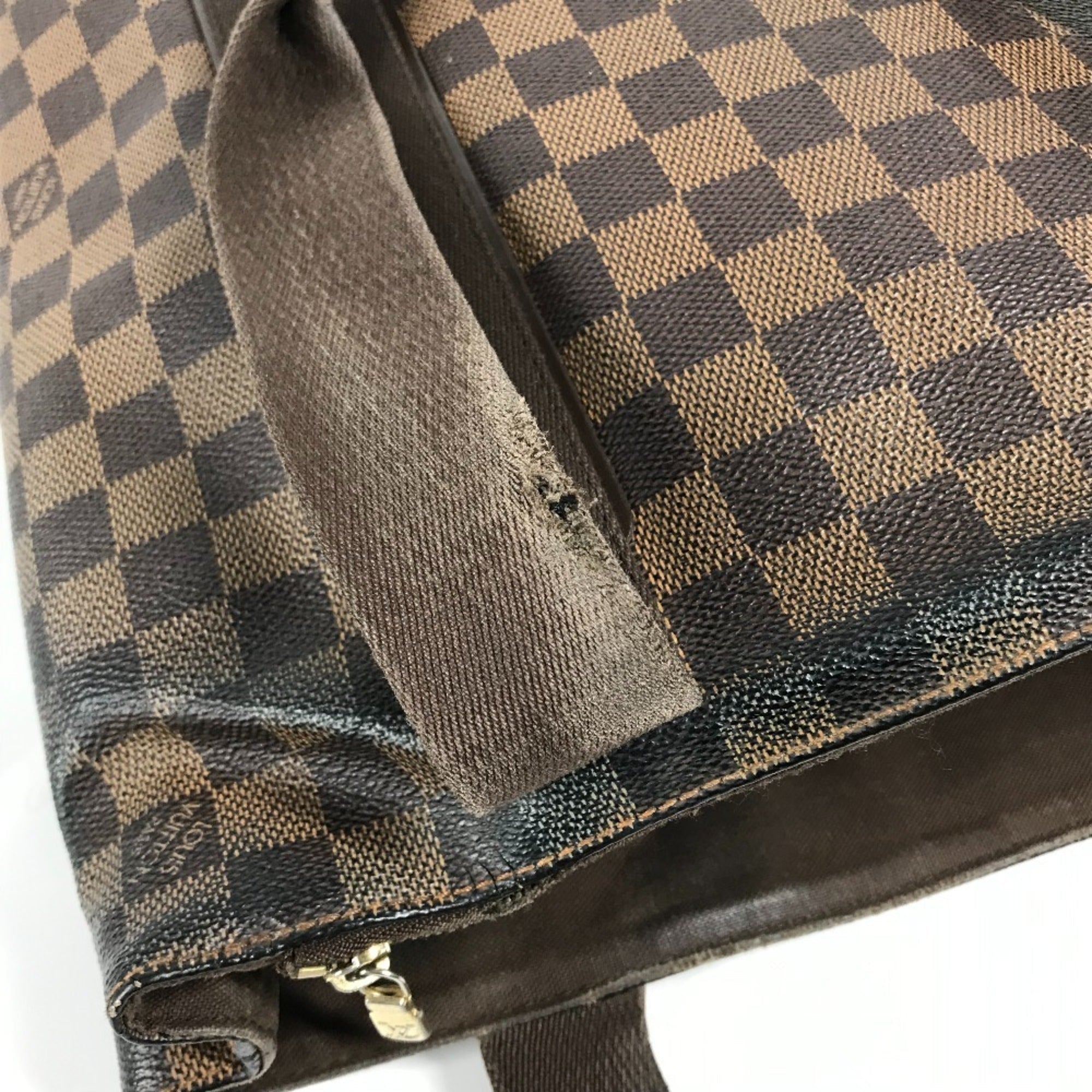 Louis Vuitton Brown Damier Canvas Ebene Damier Canvas Shoulder Bag Tote Bag (Pre-Owned)