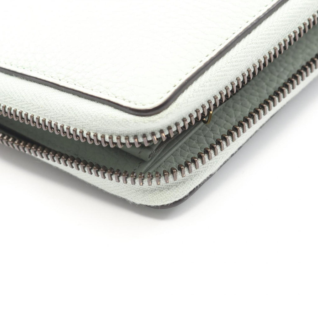 Gucci Green Leather Long Wallet (Bi-Fold) (Pre-Owned)