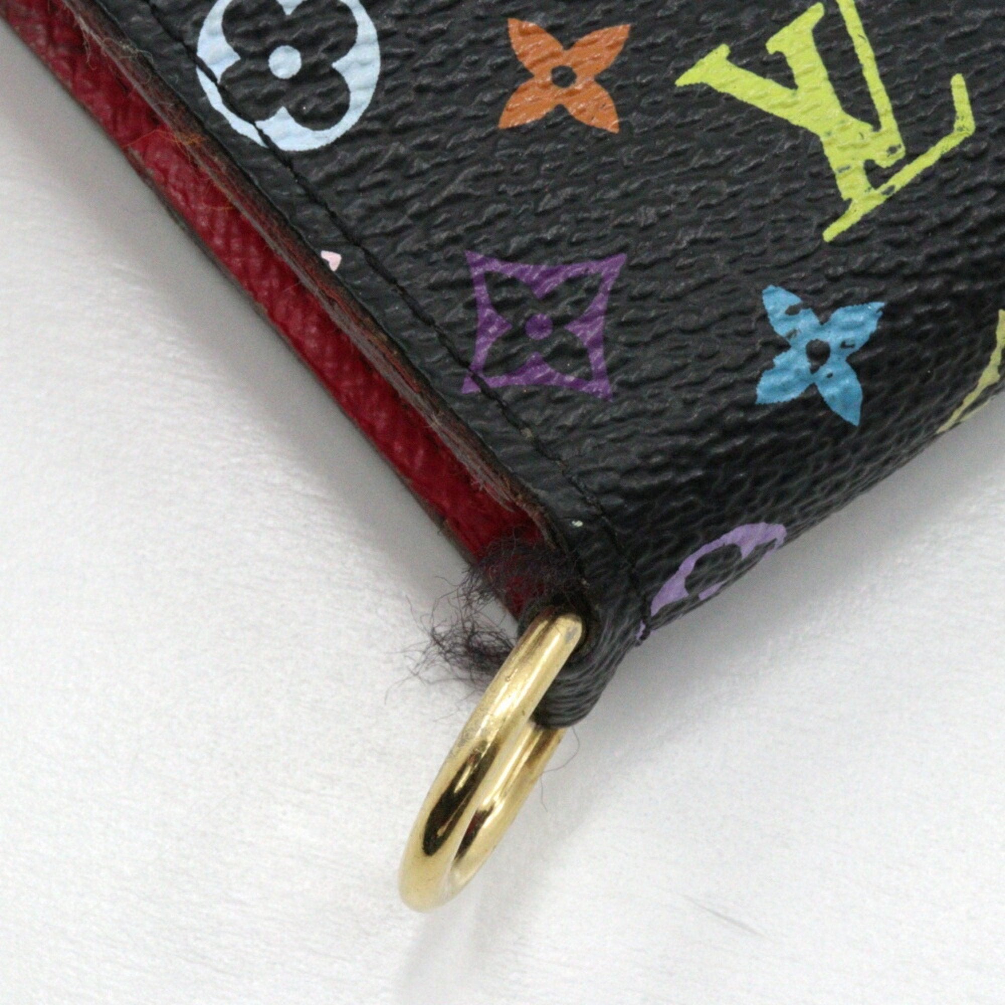 Louis Vuitton Monogram Multicolore Black Grenade Multi-Color Pink Monogram Multicolore Long Wallet (Bi-Fold) (Pre-Owned)