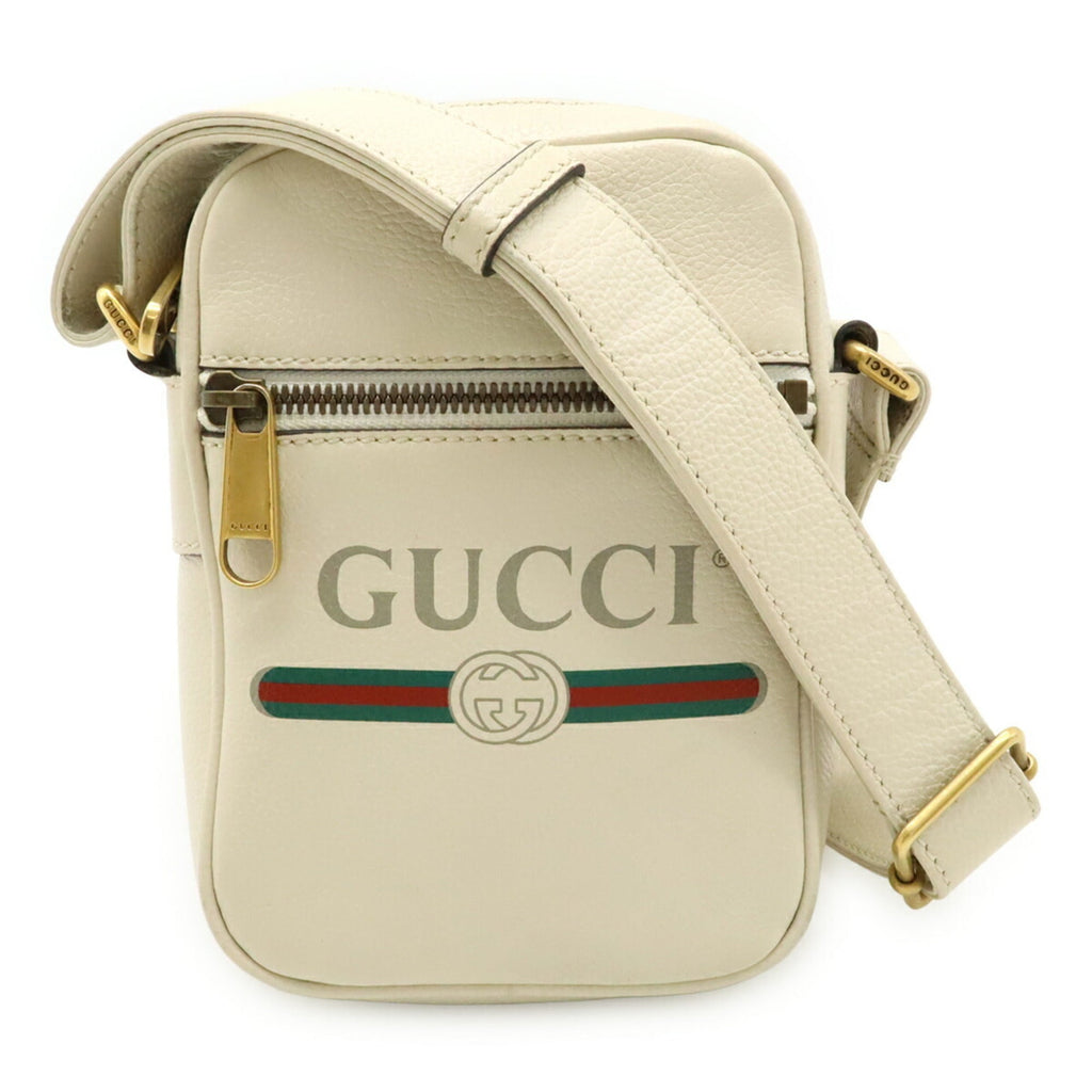 Gucci Ivory Leather Pochette Shoulder Bag (Pre-Owned)