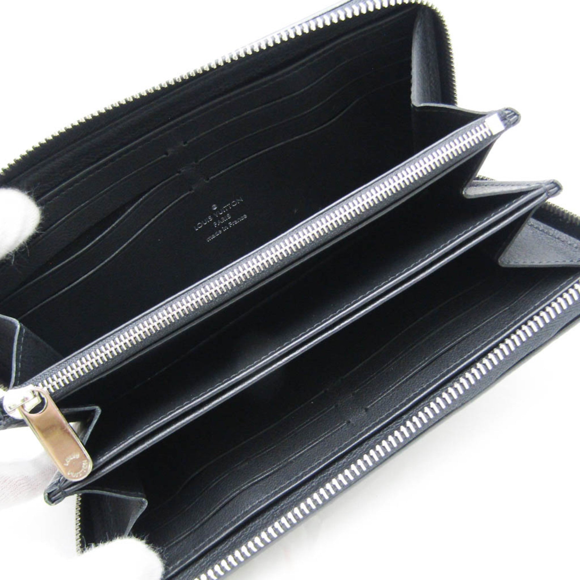 Louis Vuitton Mahina Noir Mahina Leather Long Wallet (Bi-Fold) (Pre-Owned)