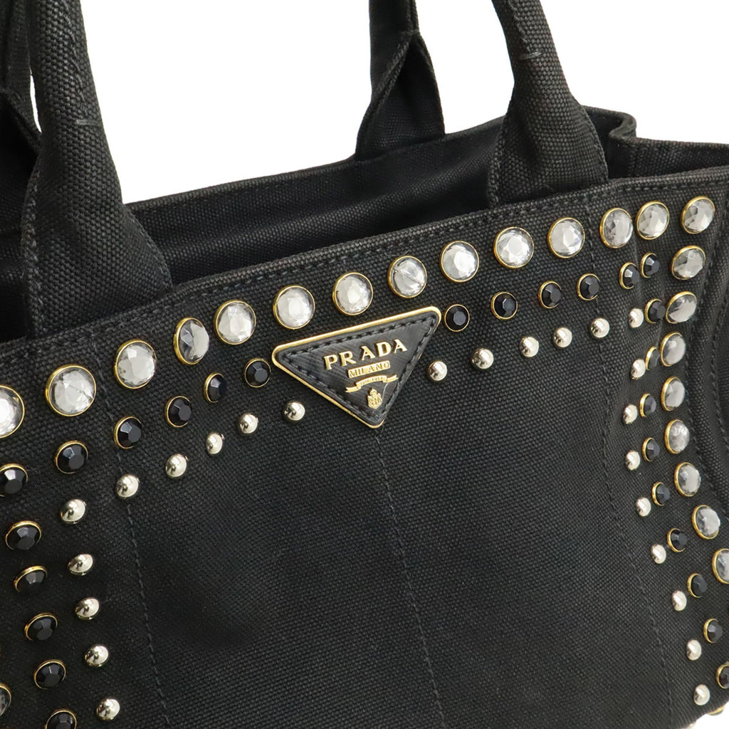 Prada Black Nero Canapa Handbag Shoulder Bag (Pre-Owned)