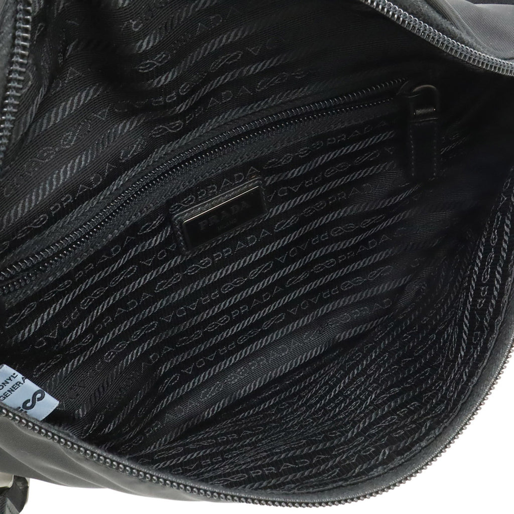 Prada Black Nero Nylon Pouch Sling Bag (Pre-Owned)