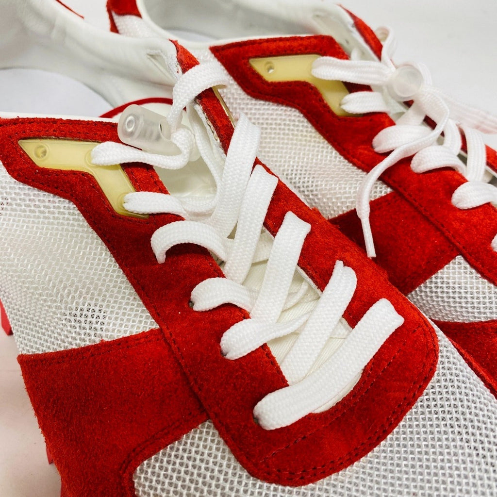 Louis Vuitton Red Color White Sneakers (Pre-Owned)
