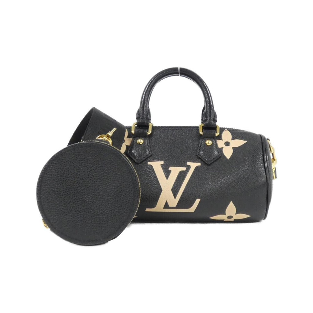 Louis Vuitton Monogram Empreinte Beige Black Leather Shoulder Bag (Pre-Owned)