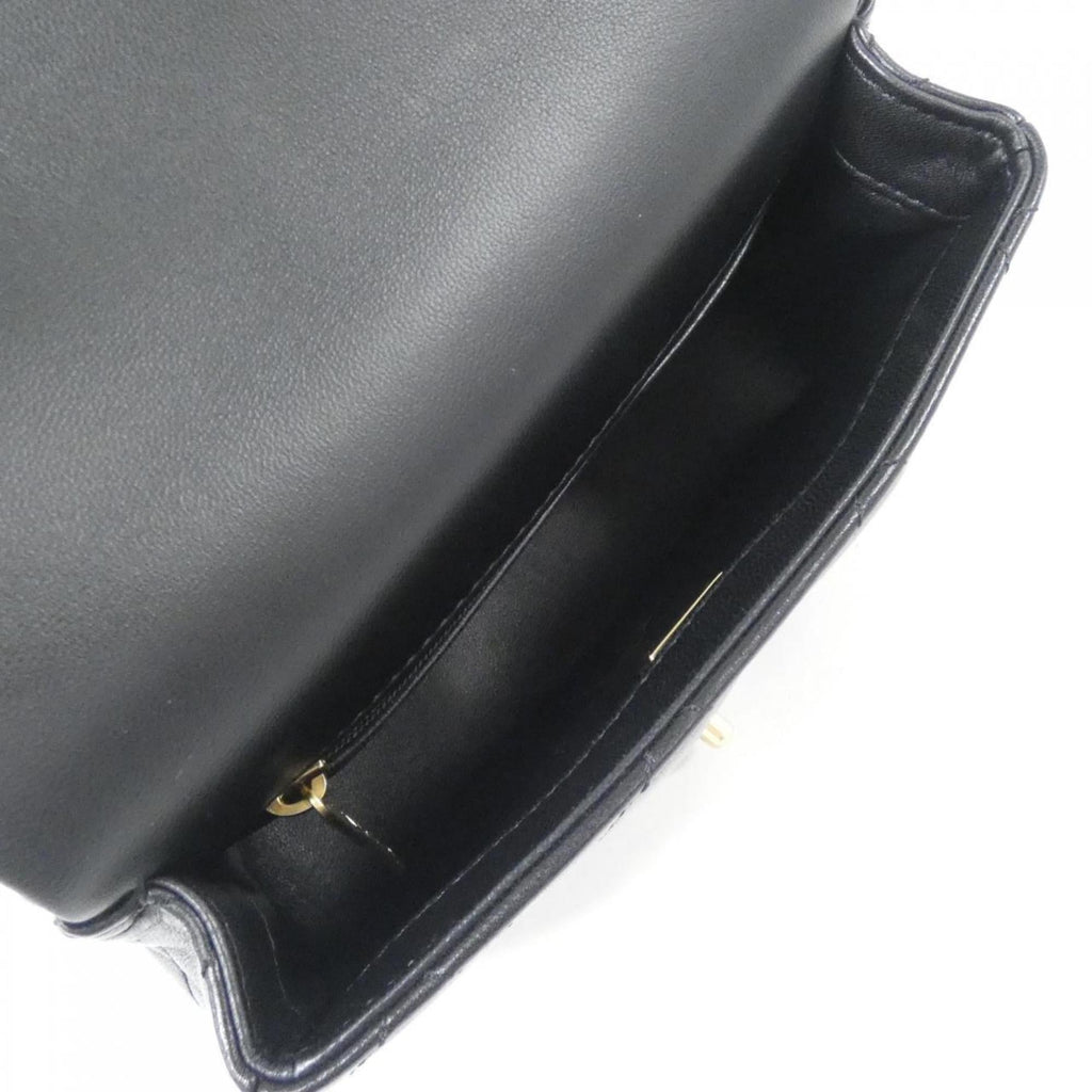 Chanel Black Leather Handbag (Pre-Owned)