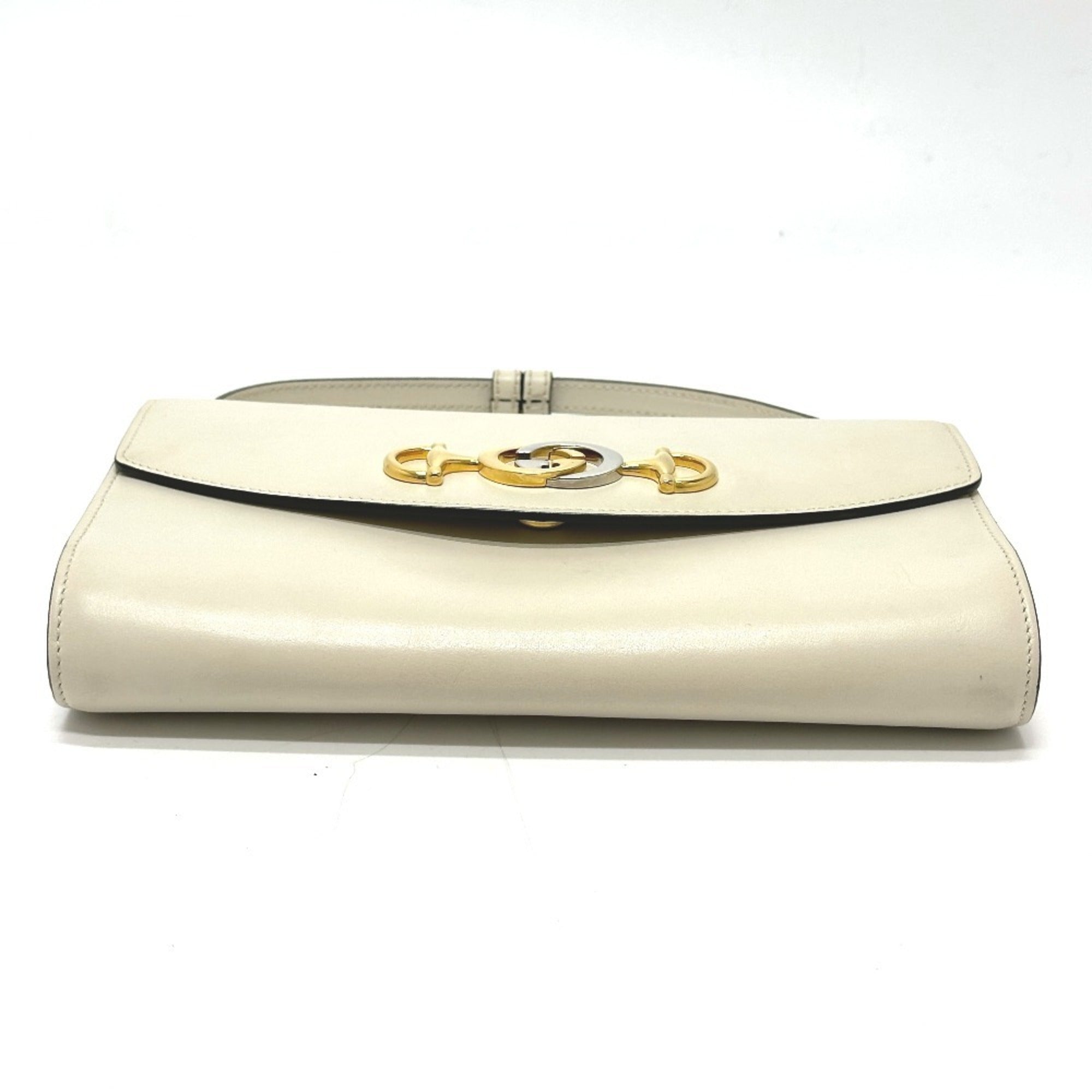 Gucci Off-White Leather Shoulder Bag (Pre-Owned)