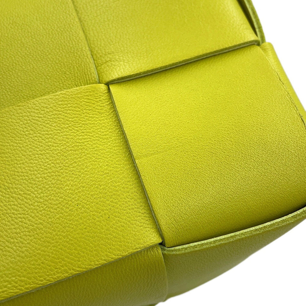 Bottega Veneta Yellow Leather Handbag Shoulder Bag (Pre-Owned)