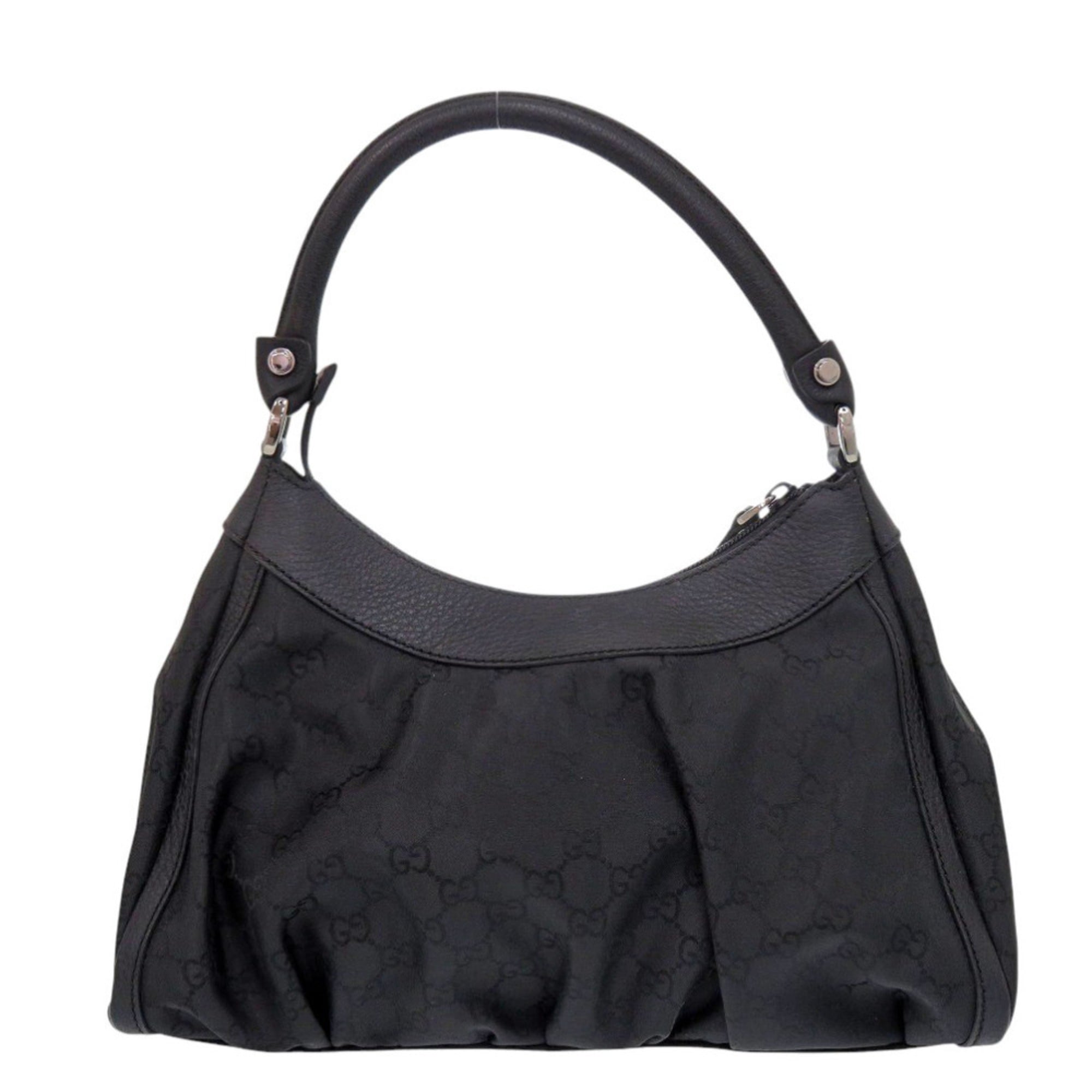 Gucci Black Nylon Handbag Shoulder Bag (Pre-Owned)