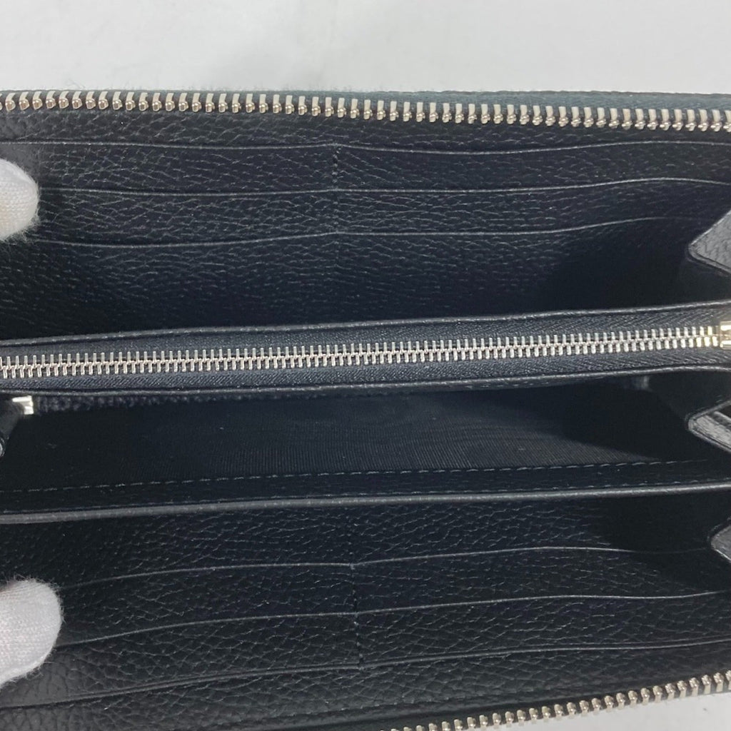 Gucci Black Leather Long Wallet (Bi-Fold) (Pre-Owned)
