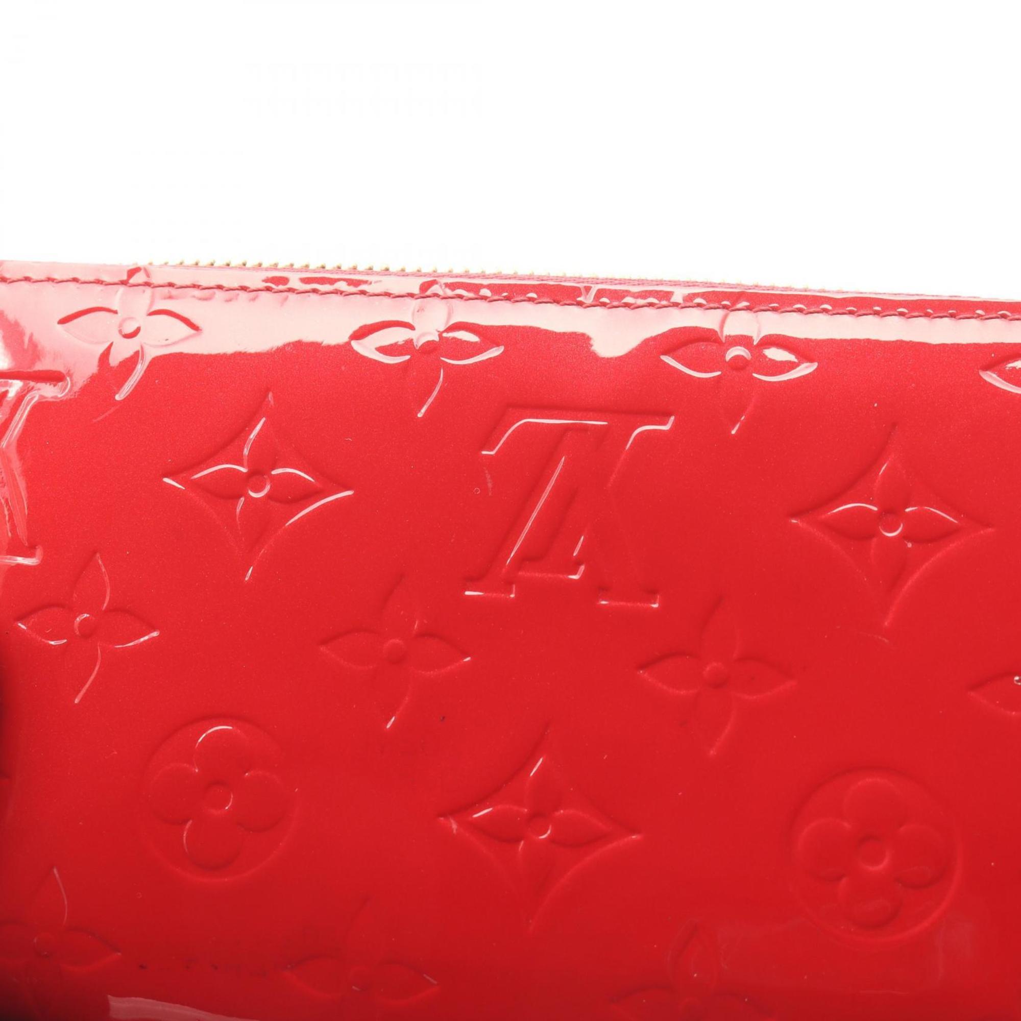 Louis Vuitton Cerise Red Color Vernis Leather Long Wallet (Bi-Fold) (Pre-Owned)